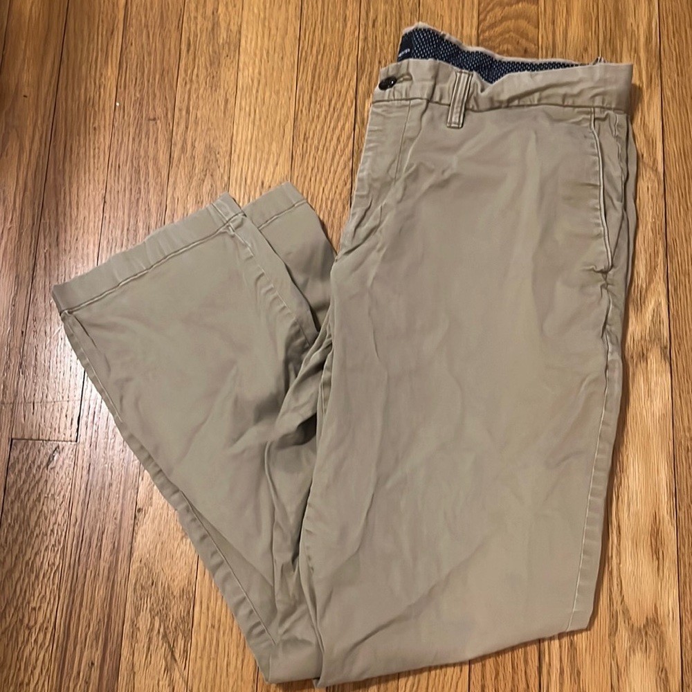 Daniel Hechter Distressed Khaki Straight Leg Men’s Chinos - 36x30